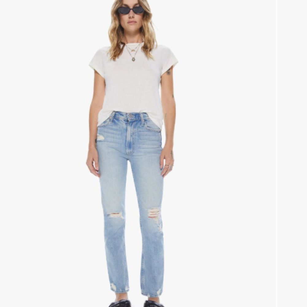 Mother High Waisted Rider Skimp Wash: The Confession size 31